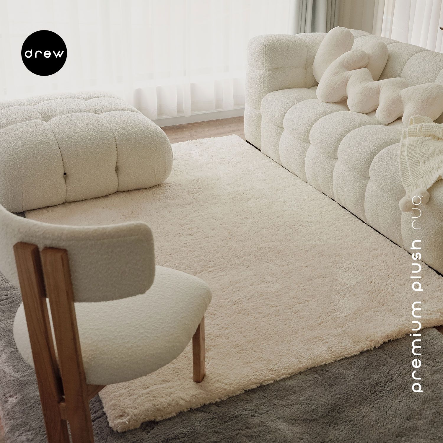 Premium Plush Rug - Beige