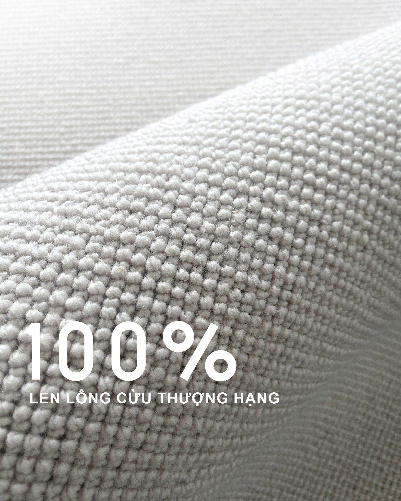 Creamy Beige Wool Rug