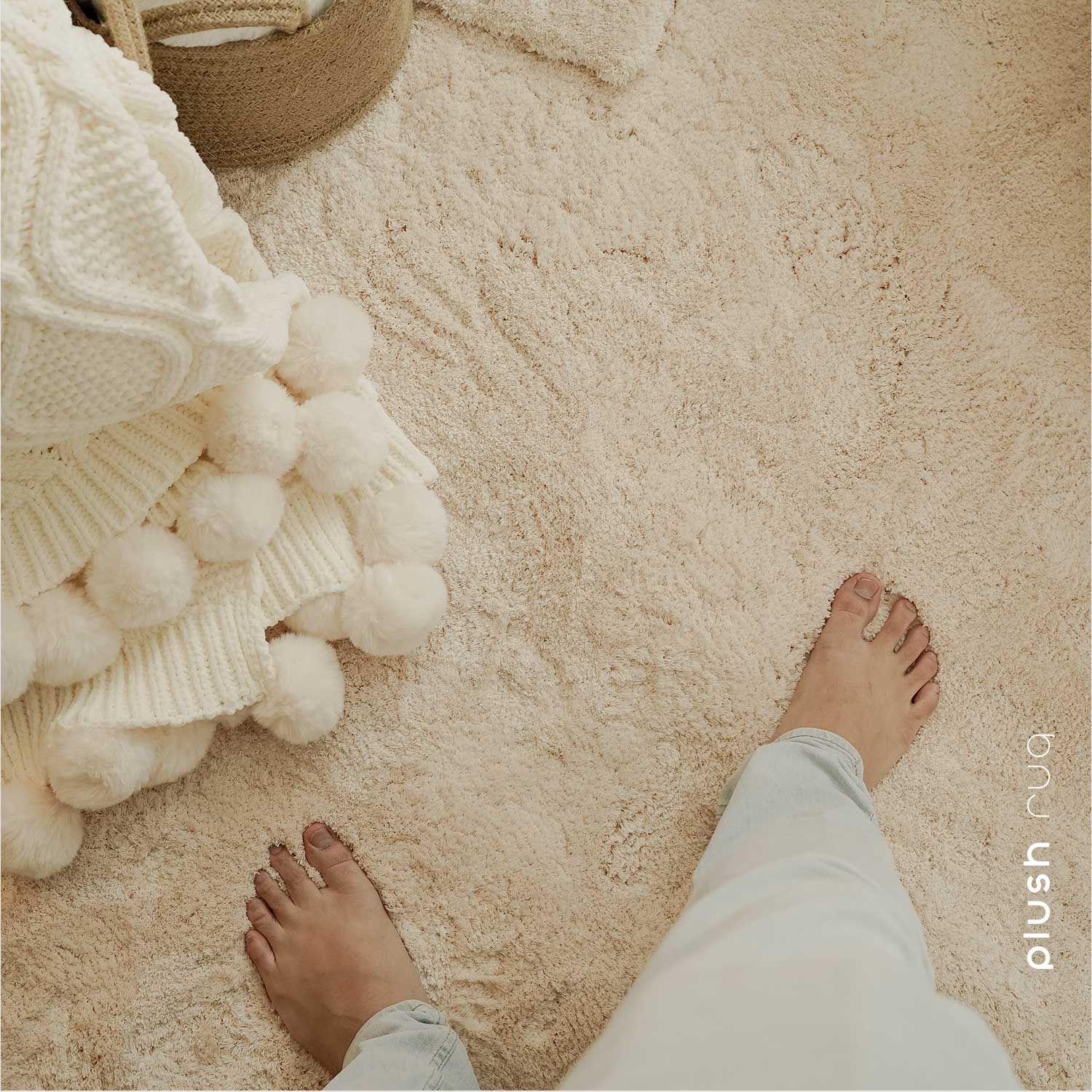 Premium Plush Rug - Beige