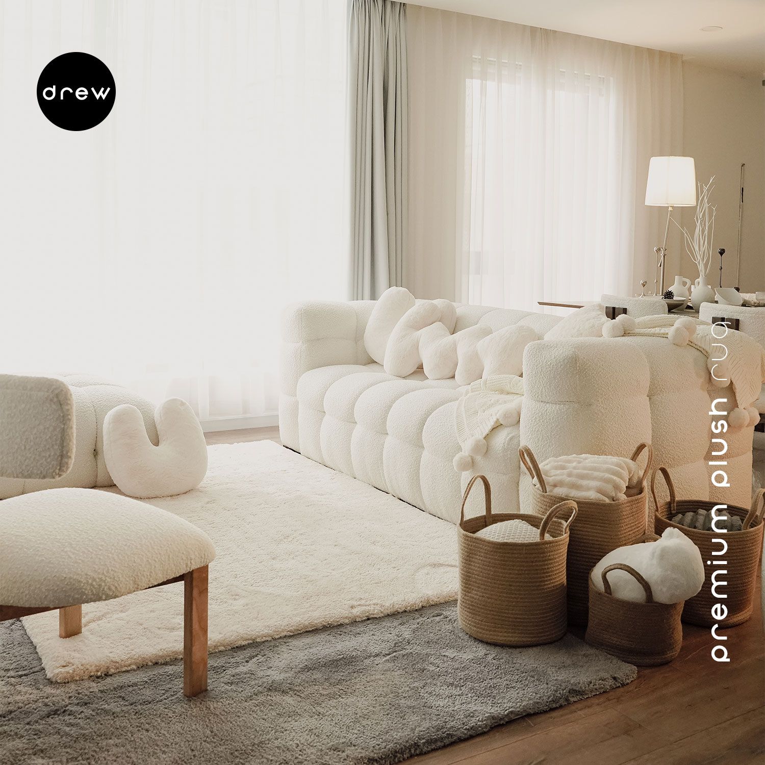 Premium Plush Rug - Beige