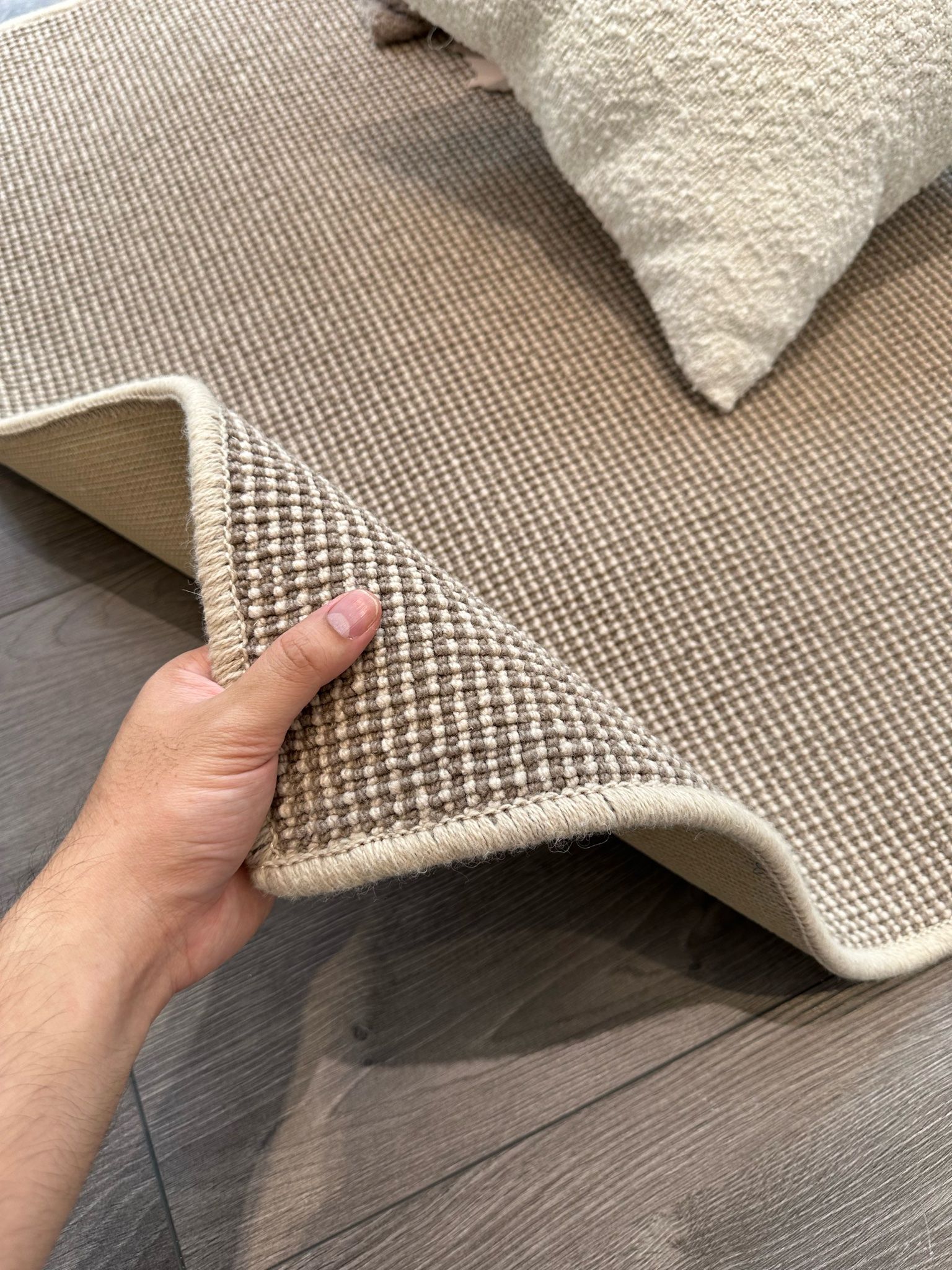 Brown Wool Rug