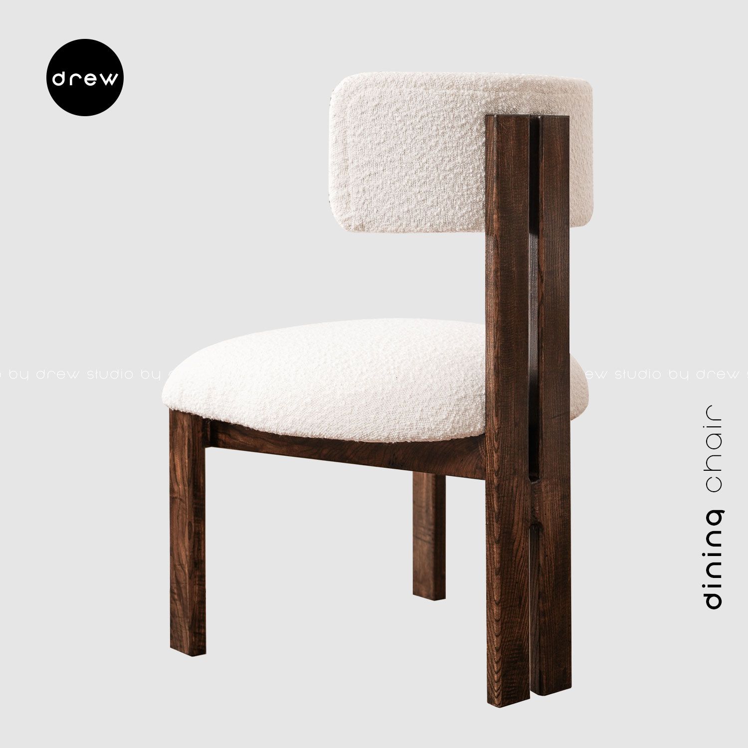 Dining Chair 01 - Dark Brown Color