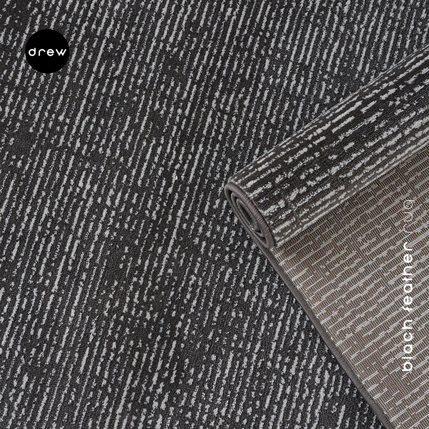 Dark Feather Rug