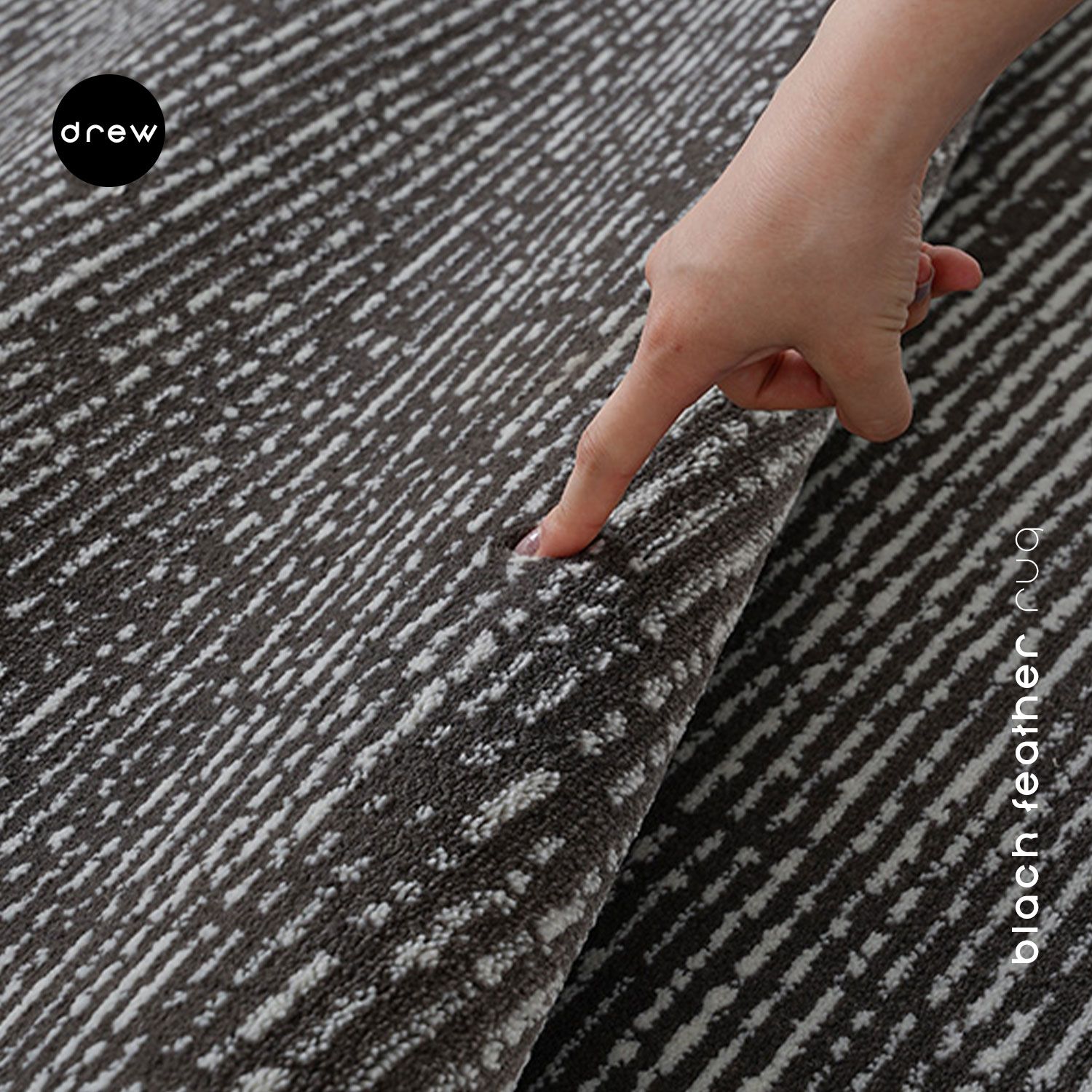 Dark Feather Rug