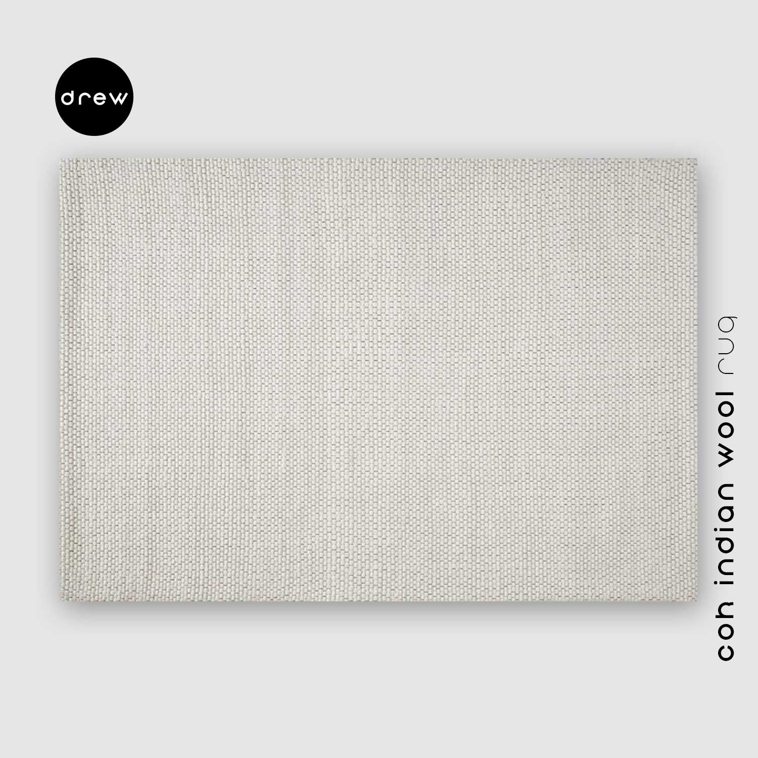 COK Indian Wool Rug - Creamy White - COK09