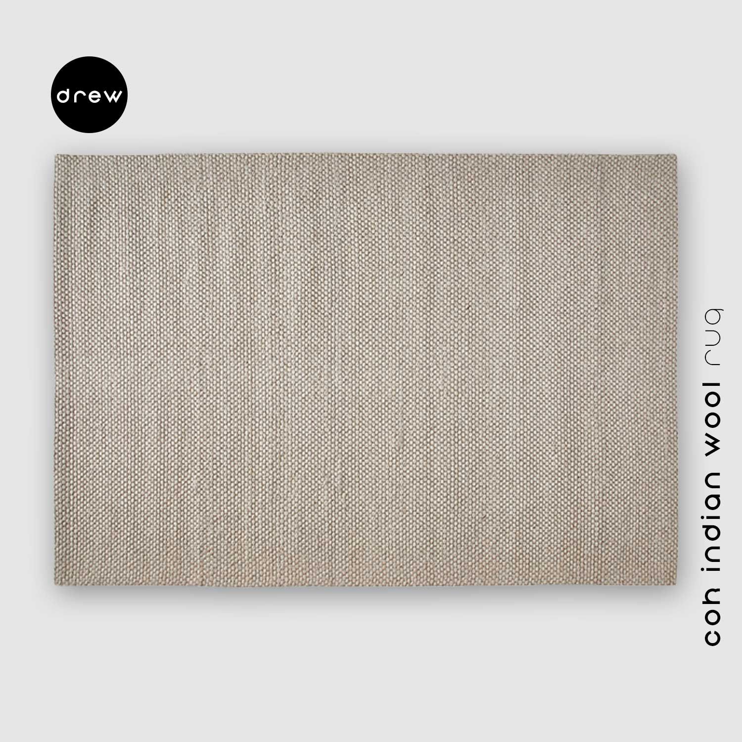 COK Indian Wool Rug - Brown - COK08
