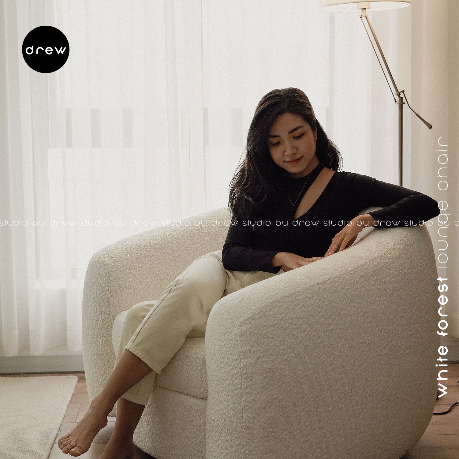 White Forest Lounge Chair