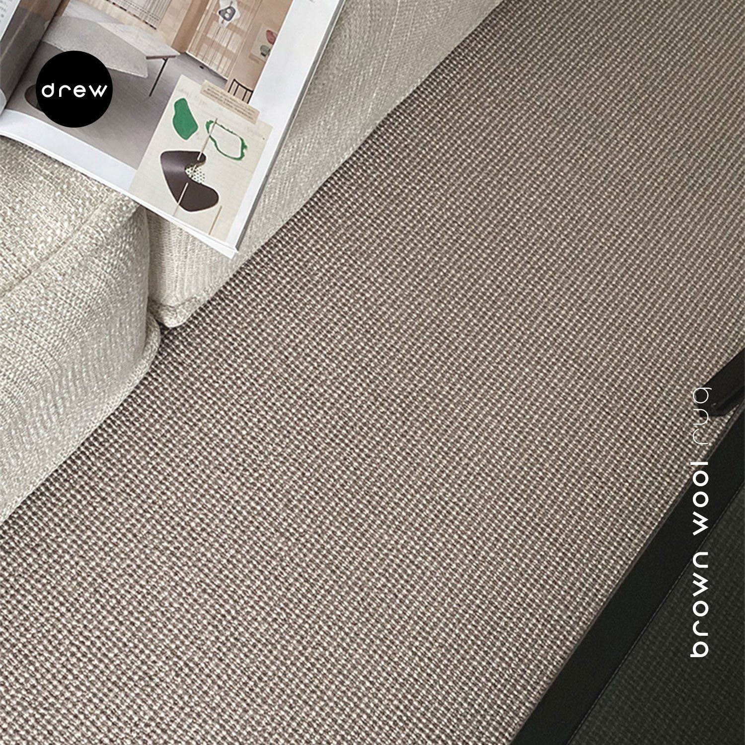 Brown Wool Rug