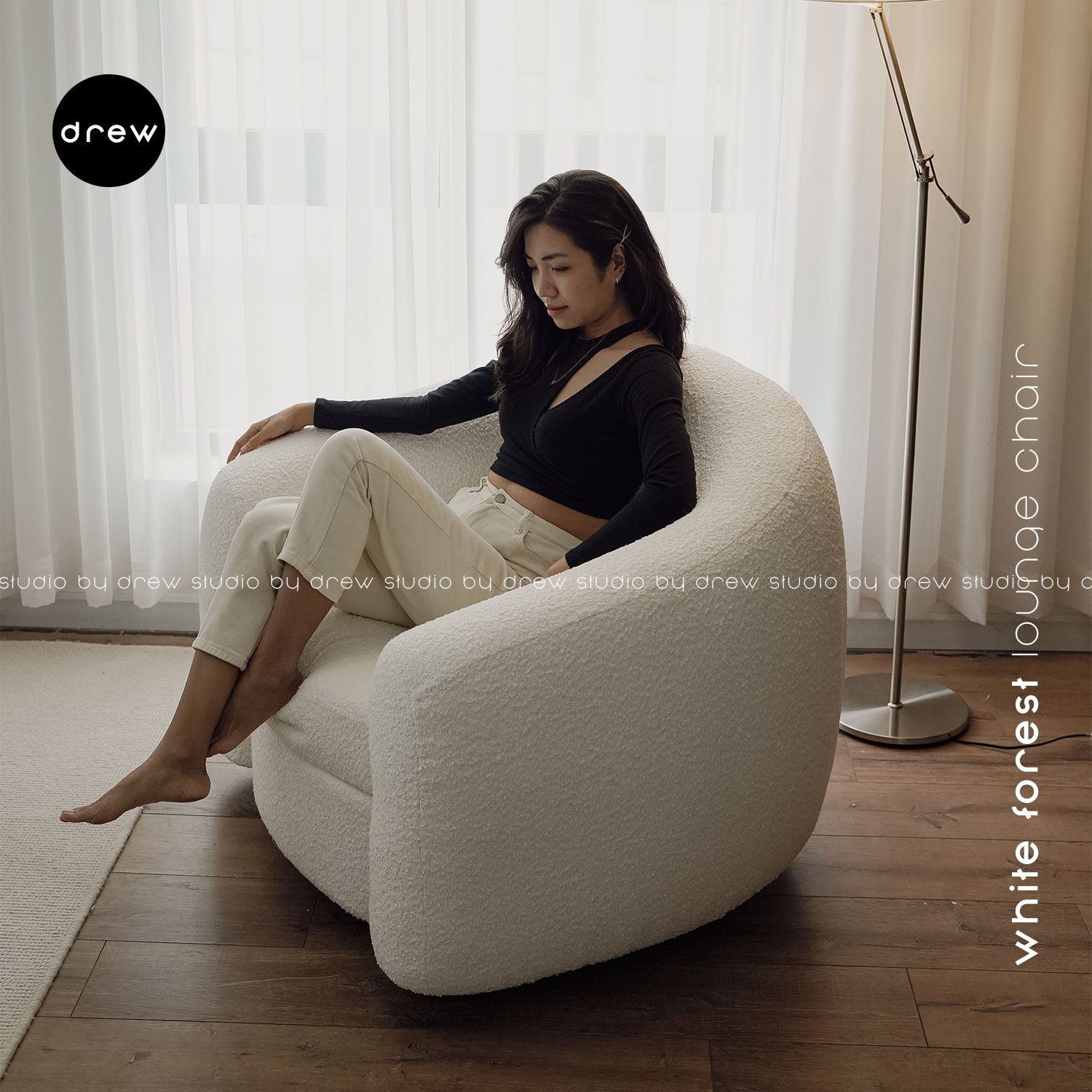 White Forest Lounge Chair