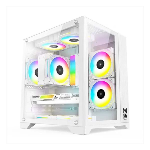 Case Magic Aqua Elite | M-ATX | Không Fan | Trắng