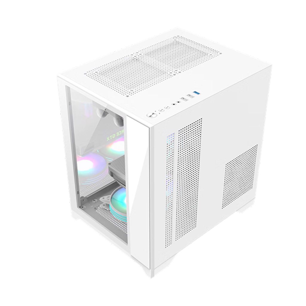 Case Magic Aqua Elite | M-ATX | Không Fan | Trắng