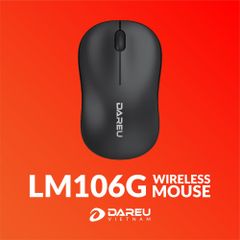 Chuột Không Dây DAREU LM106G BLACK