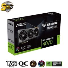 Card màn hình ASUS TUF Gaming GeForce RTX 4070 OC Edition 12GB (TUF-RTX4070-O12G-GAMING)