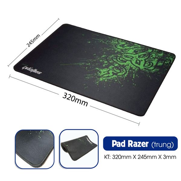 Mouse Pad Razer 245*320*3mm (Size Vừa)