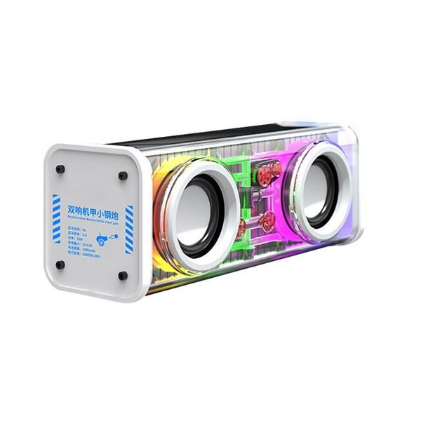 Loa Bluetooth A88 LED RGB Trắng