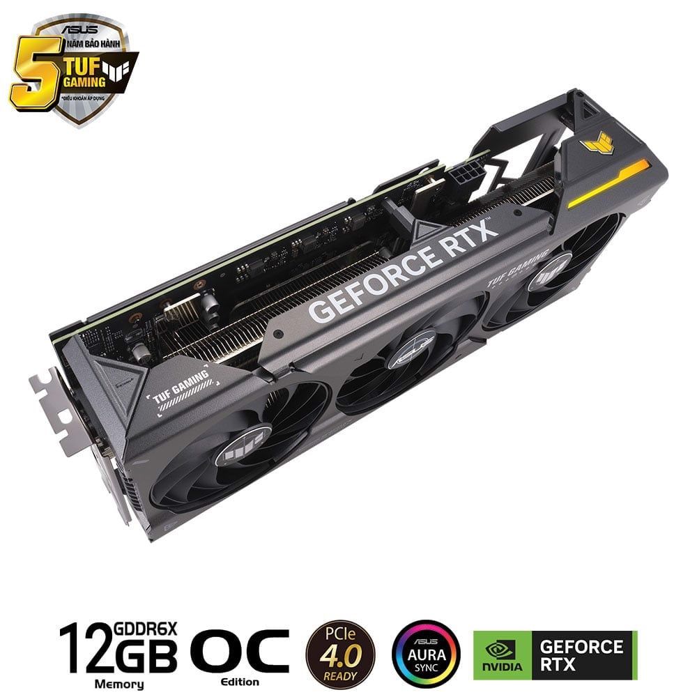 Card màn hình ASUS TUF Gaming GeForce RTX 4070 OC Edition 12GB (TUF-RTX4070-O12G-GAMING)