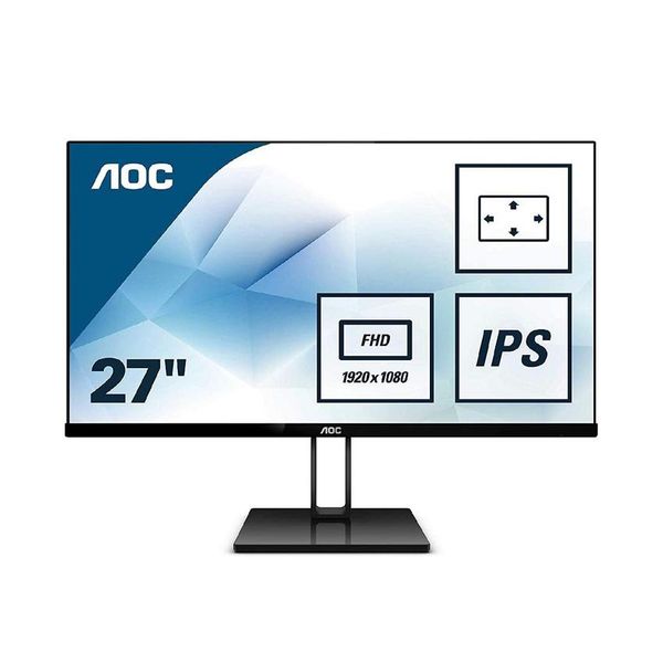 LCD AOC 27V2Q (27 inch/ FHD/IPS/75Hz/HDMI+DP)