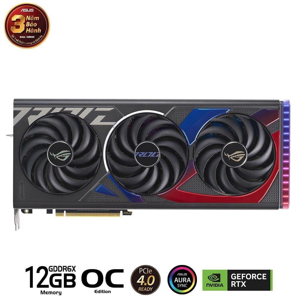 Card màn hình RTX 4070 ASUS ROG Strix 12GB OC Edition (ASUS-ROG-STRIX-RTX4070-O12G-GAMING)