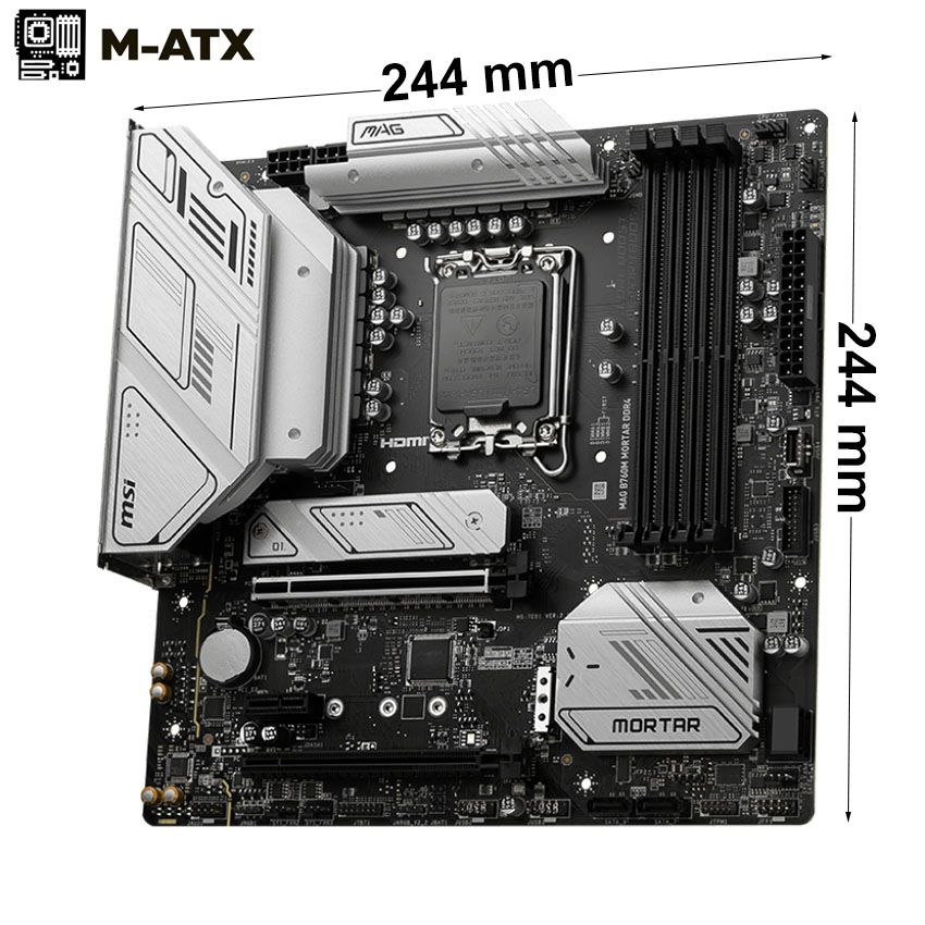 Main MSI MAG B760M MORTAR DDR4 – Socket 1700