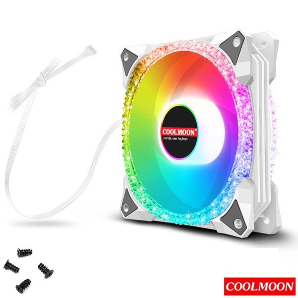 Fan case Coolmon S5 (Kit 3Fan) Trắng