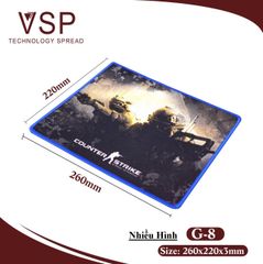 Mouse Pad G8 220*260*3mm