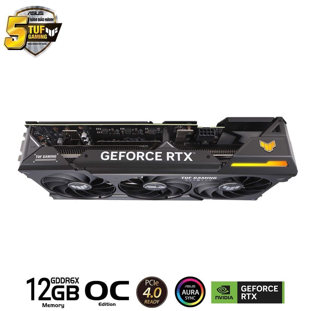 Card màn hình ASUS TUF Gaming GeForce RTX 4070 OC Edition 12GB (TUF-RTX4070-O12G-GAMING)