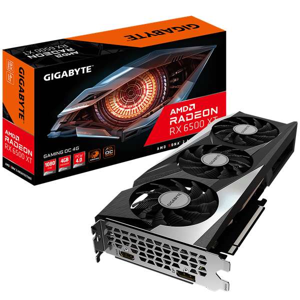 VGA GIGABYTE Radeon RX 6500 XT GAMING OC 4G