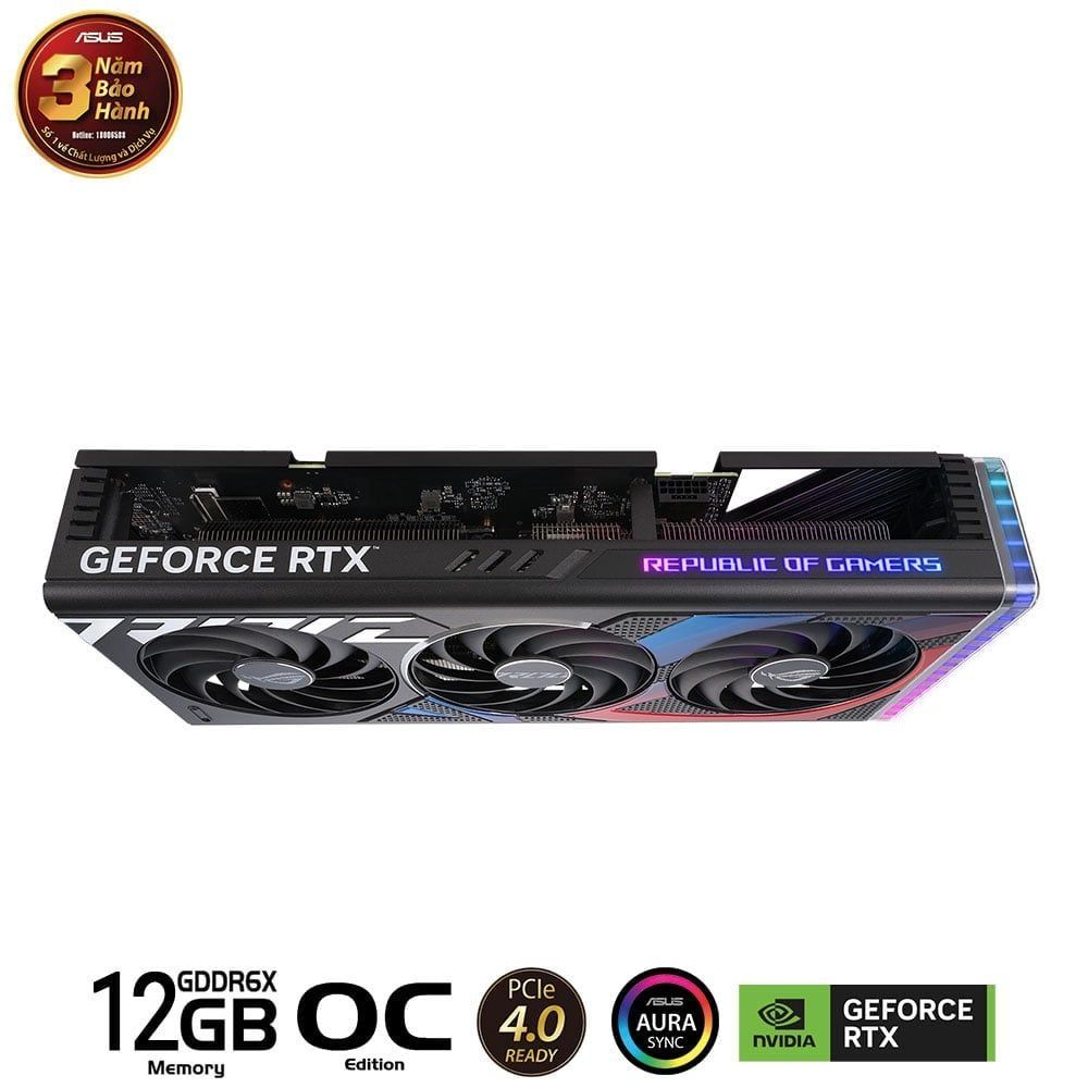 Card màn hình RTX 4070 ASUS ROG Strix 12GB OC Edition (ASUS-ROG-STRIX-RTX4070-O12G-GAMING)