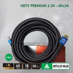 Cáp HDMI VSPTECH 2.0, 4K Dây Tròn 10M