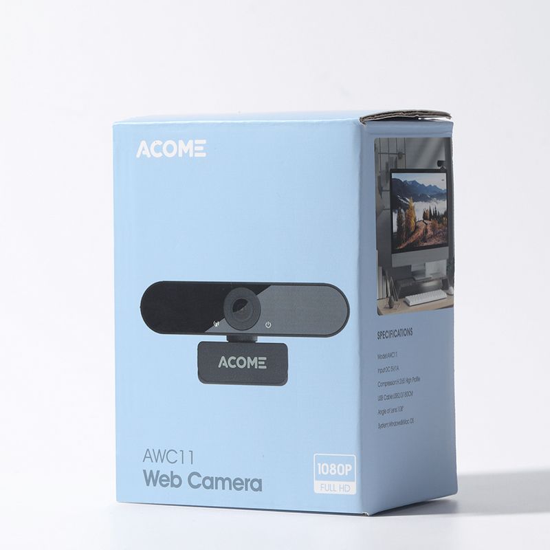 Webcam ACOME AWC11 Có Mic Full HD 1080P Ảnh Siêu Nét