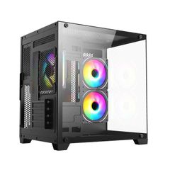 Case MAGIC Aqua-M Ultra Black | M-ATX (No Fan)