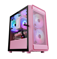 Case Segotep Artist 2F M-ATX 2 Fan RGB Hồng