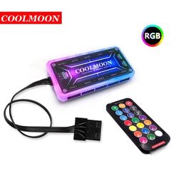 Remote + Hub Fan Case Led RGB Coolmoon Y2