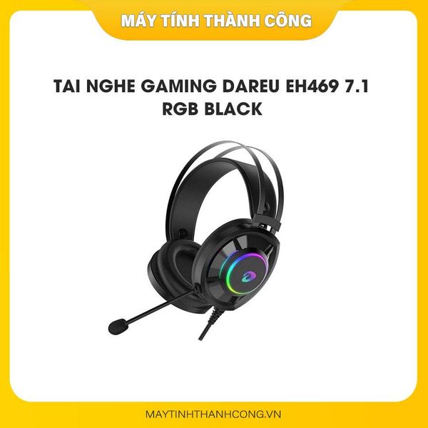 Tai Nghe Gaming Dareu EH469 7.1 Rgb Black