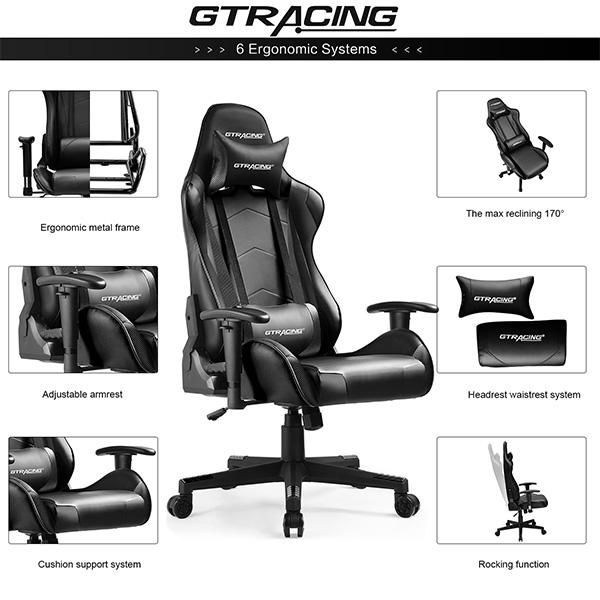 Ghế GAMING GT099 GTRACING - BLACK