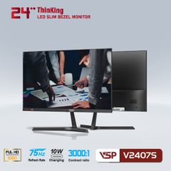 Màn hình VSP Slim Bezel V2407S 24 inch Full HD 75Hz VA | VGA | HDMI