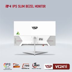 Màn hình VSP VC241i 24inch (IPS FHD 75Hz, HDMI VGA) TRẮNG