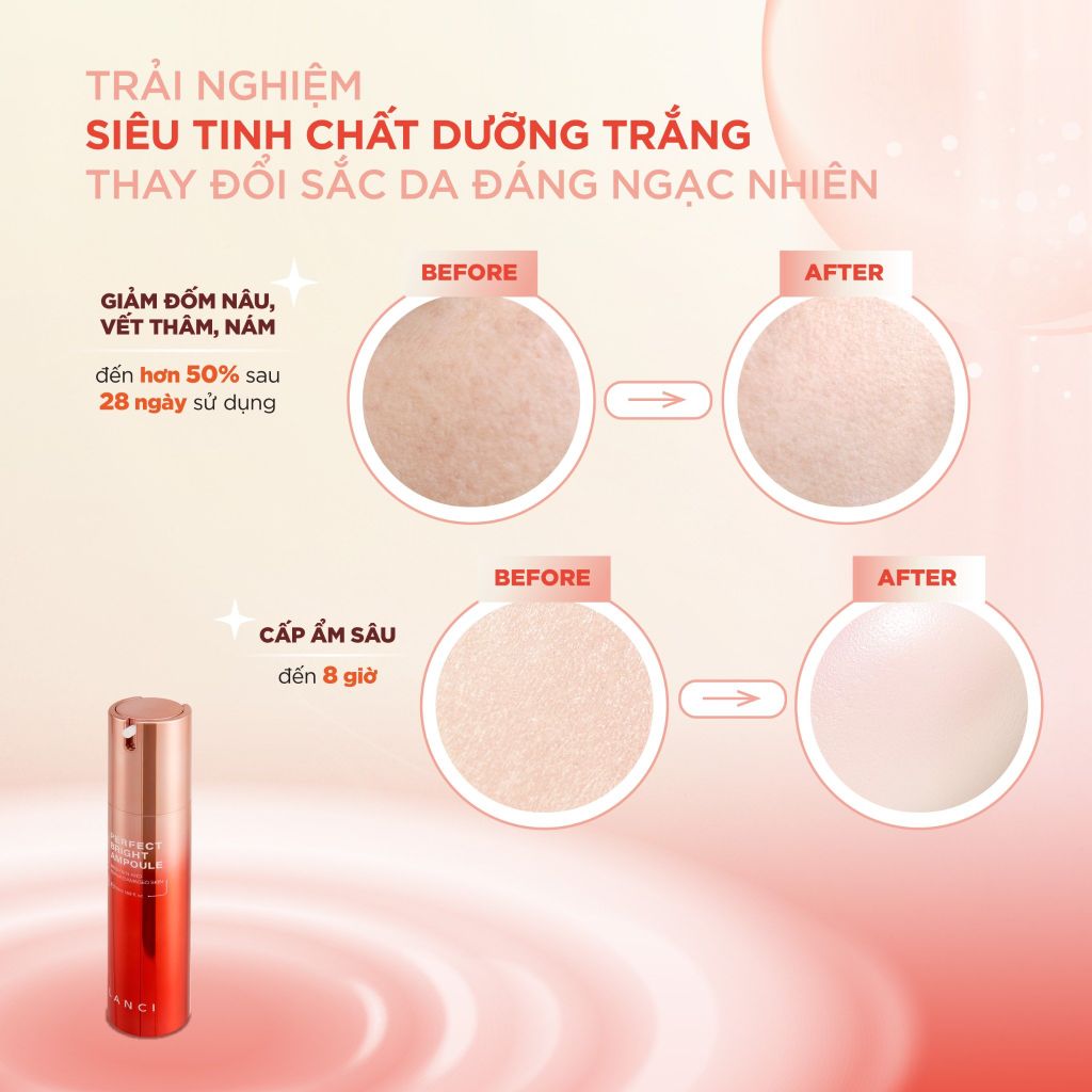 Siêu Serum Tinh Chất Dưỡng Trắng LANCI Perfect Bright Ampoule 50ml