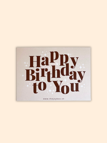 Thiệp Happy birthday