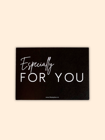 Thiệp Especially For You - đen