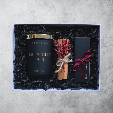 Hộp quà tặng nến thơm MIDNIGHT DATE và diêm cao cấp