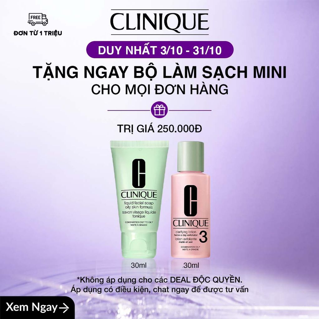 CL-Everyorder (3/10 -31/10) Bộ 2 món làm sạch: Nước thanh tẩy TAD 30ml + Sữa rửa mặt LFS 30ml