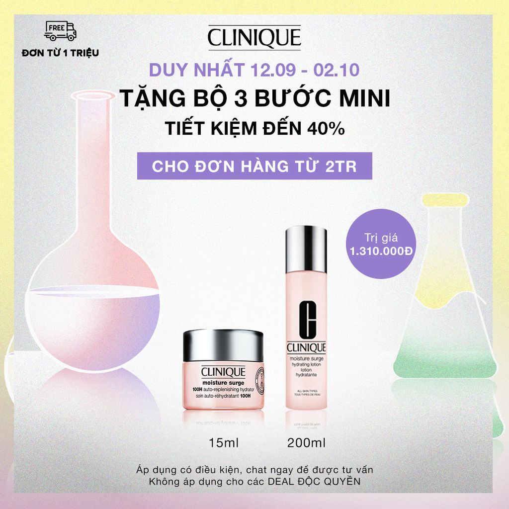 CL-BILL2M (1-8/9 & 12-30/9) Bộ quà tặng 2 món Moisture Surge: Dưỡng ẩm Moisture Surge 100h 15ml và Lotion Moisture Surge 200ml