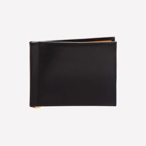 BRIDLE HIDE MONEY CLIP WALLET - BLACK