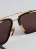 EPLX.08 WHITE GOLD/MATTE BLACK/GOLD/DARK BROWN POLARIZED/BLACK FLASH MIRROR