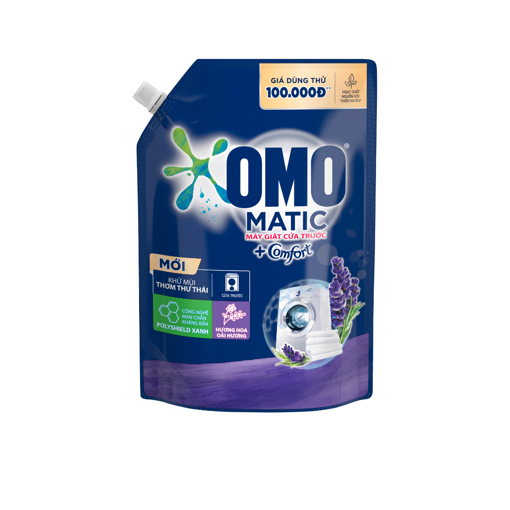 Nước Giặt Omo Matic Cửa Trước Khử Mùi Thư Thái 1.8KG