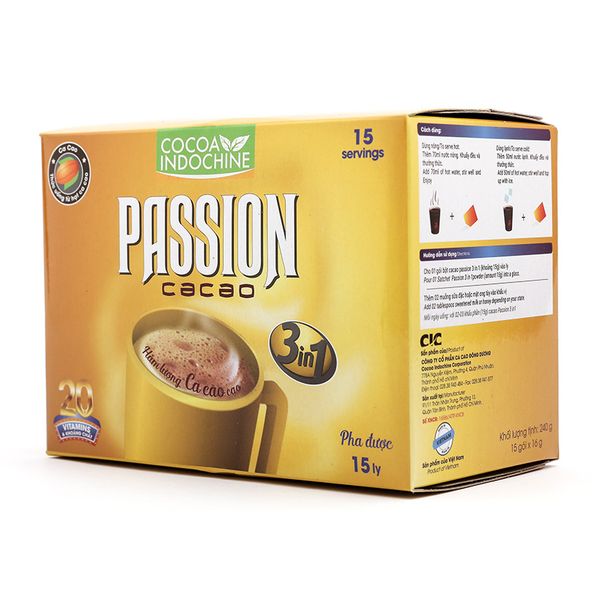 Cacao Passion 3 in 1 15 gói x 16g