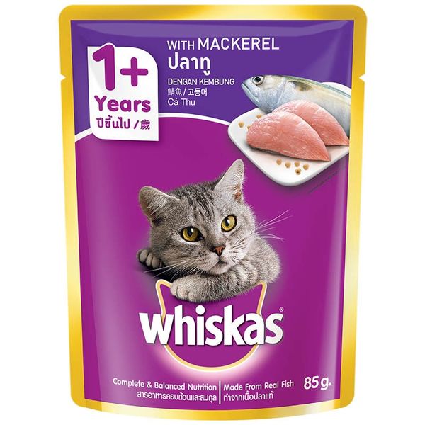 Thức ăn mèo Whiskas Mackerel 85g