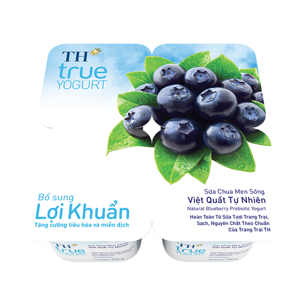 Sữa chua ăn TH True Yogurt việt quất