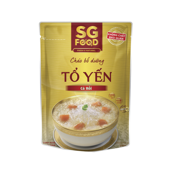 Cháo SG Food  bổ dưỡng tổ yến cá hồi 240g